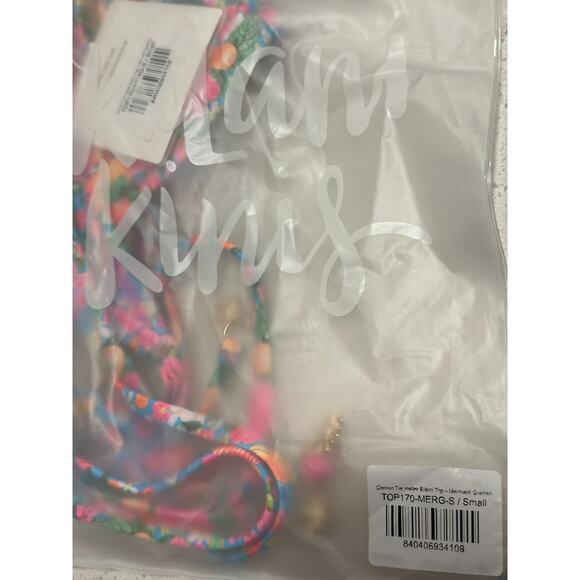 Mermaid Garden Classic Tie Halter Bikini Top - Picture 3 of 3